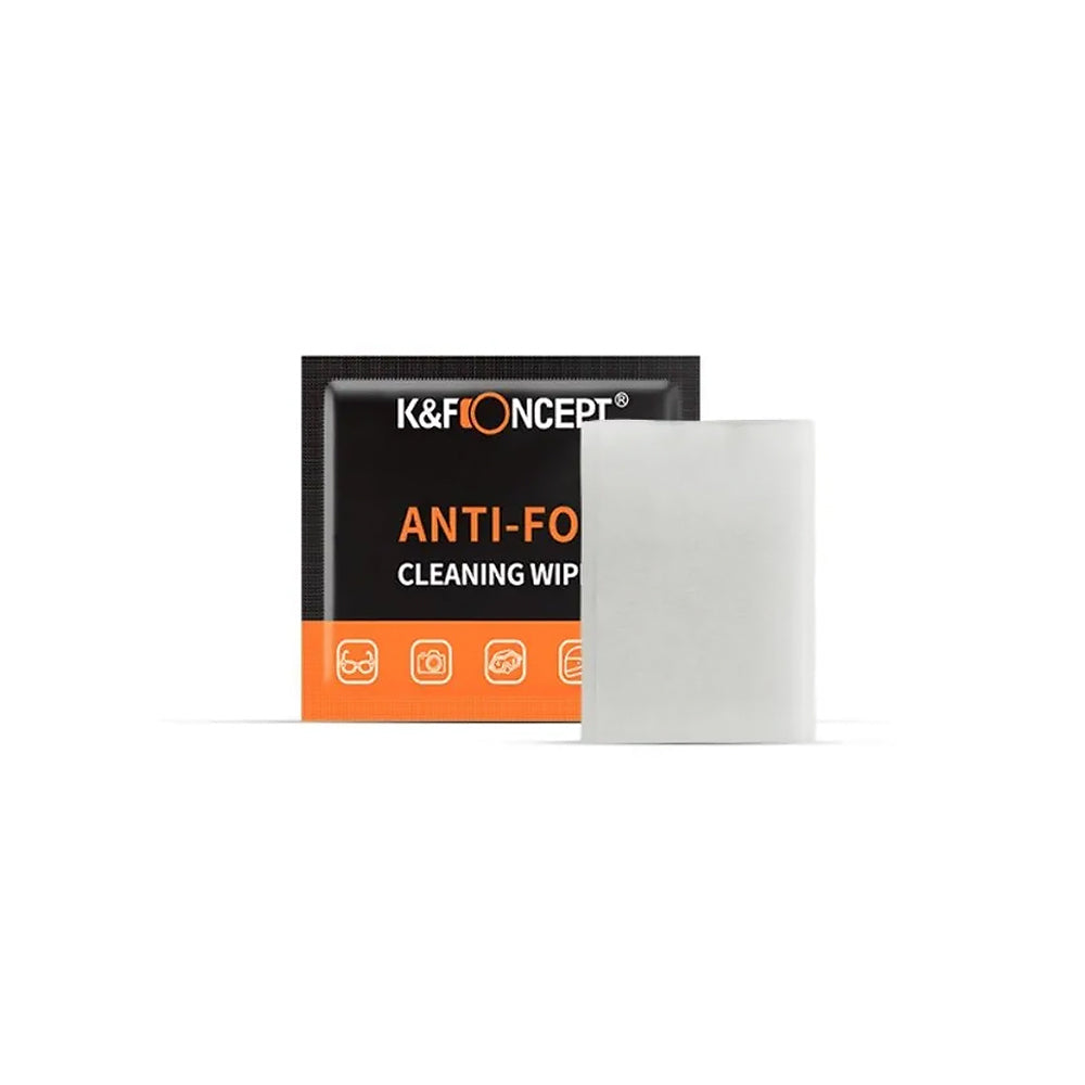 K&F Concept 120pcs Anti-Fog Pre-Moistened and Individually Wrapped Cleaning Wipes for Camera Lenses, Eyeglasses, Tablets, Mobile Screens, Keyboards | KF08-036