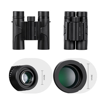 K&F Concept 10x25 BAK4 Prism Wide Angle HD Binoculars IP65 Waterproof, 294Ft Max Range with FMC Lens, 25mm Large View Eyepiece for Outdoor Travel, Camping and Bird Watching | KF33-070