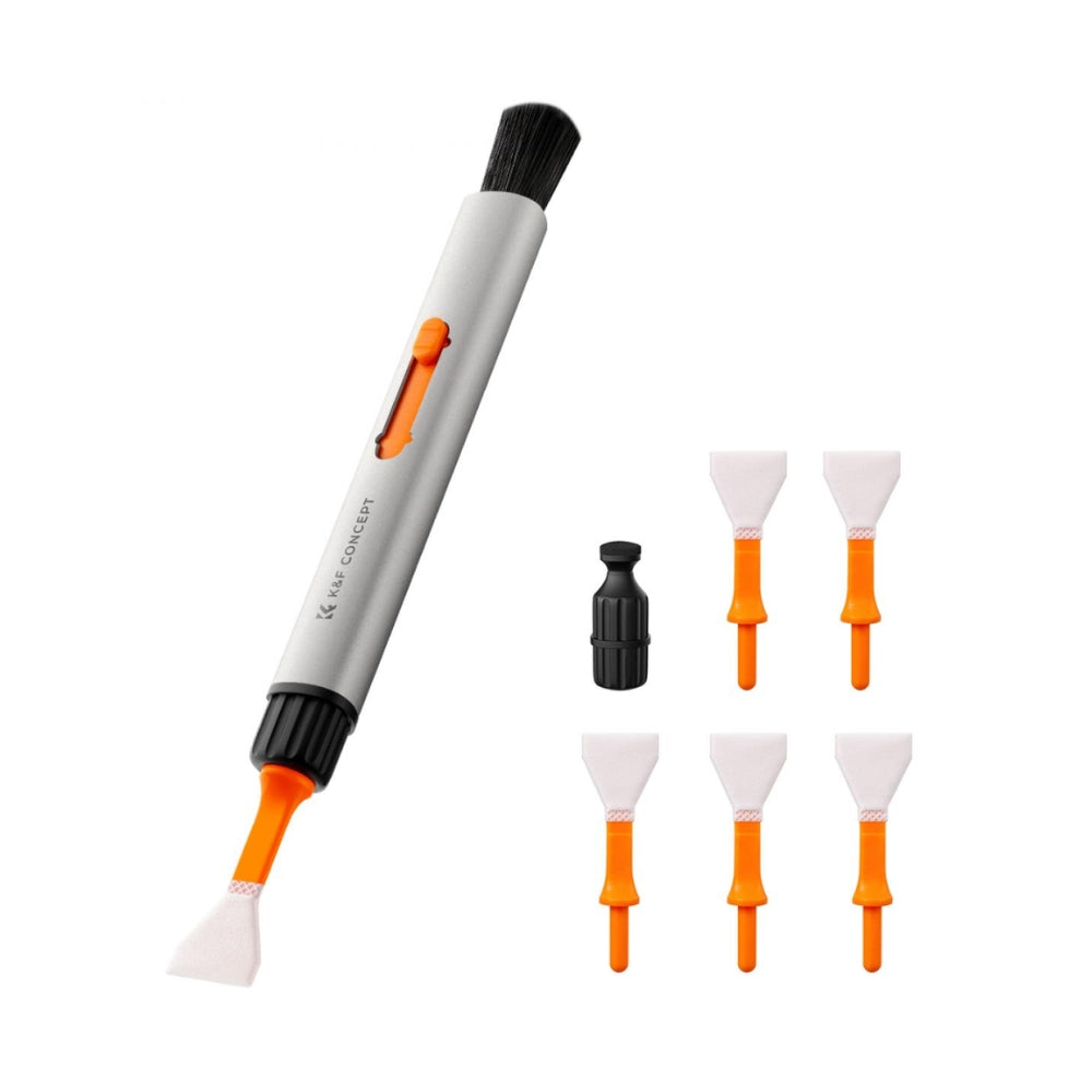K&F Concept Interchangeable Camera Cleaning Pen Kit with Silicone Head & Sensor Cleaning Swab for APS-C / Full Frame Cameras | SKU-1899, SKU-1900