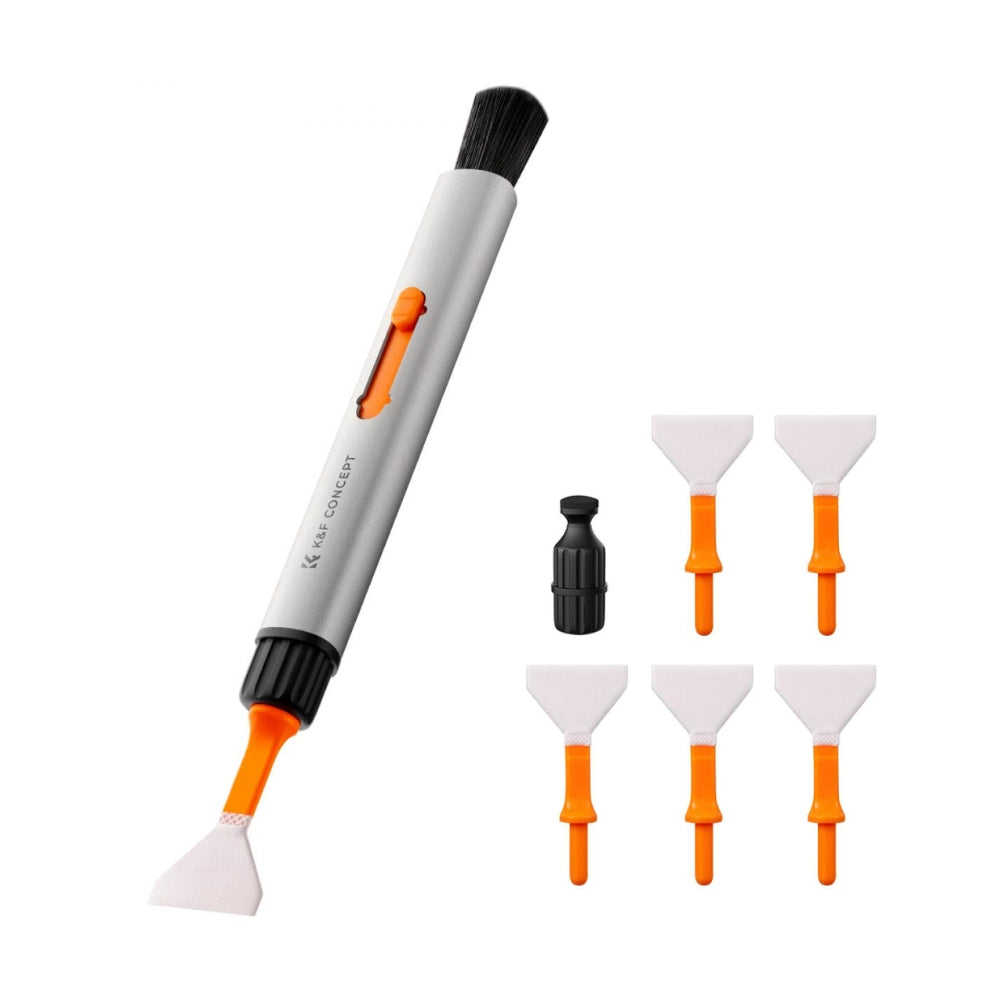 K&F Concept Interchangeable Camera Cleaning Pen Kit with Silicone Head & Sensor Cleaning Swab for APS-C / Full Frame Cameras | SKU-1899, SKU-1900