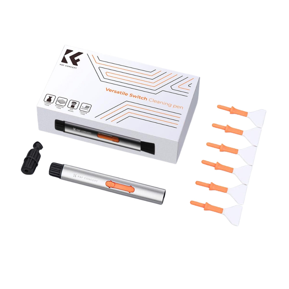 K&F Concept Interchangeable Camera Cleaning Pen Kit with Silicone Head & Sensor Cleaning Swab for APS-C / Full Frame Cameras | SKU-1899, SKU-1900