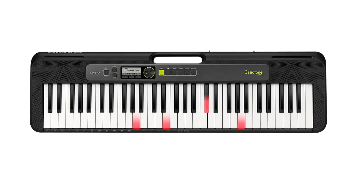 Casio LK-S250-FA 61 Keys Slim Lighting Digital Piano Keyboard with Adapter, Chordana Play App Support, Tones, Rhythms, and Auto-Accompaniment (Black)