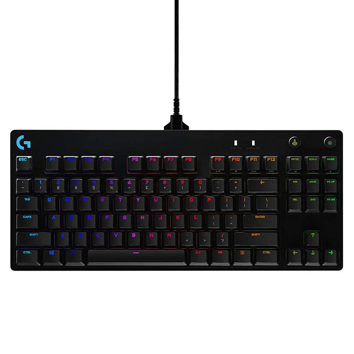 Logitech G Pro X TKL Mechanical Gaming Keyboard Hot Swappable Tenkeyless LIGHTSYNC RGB for PC Gaming (GX Blue Clicky)