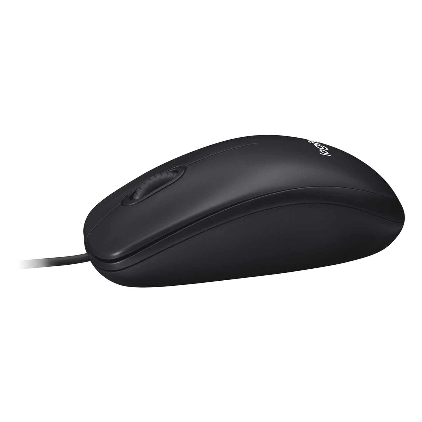Logitech M100R Optical Wired USB Mouse with 1000 DPI, 3 Buttons, Ambidextrous Full Size Design for PC Computer (Black)