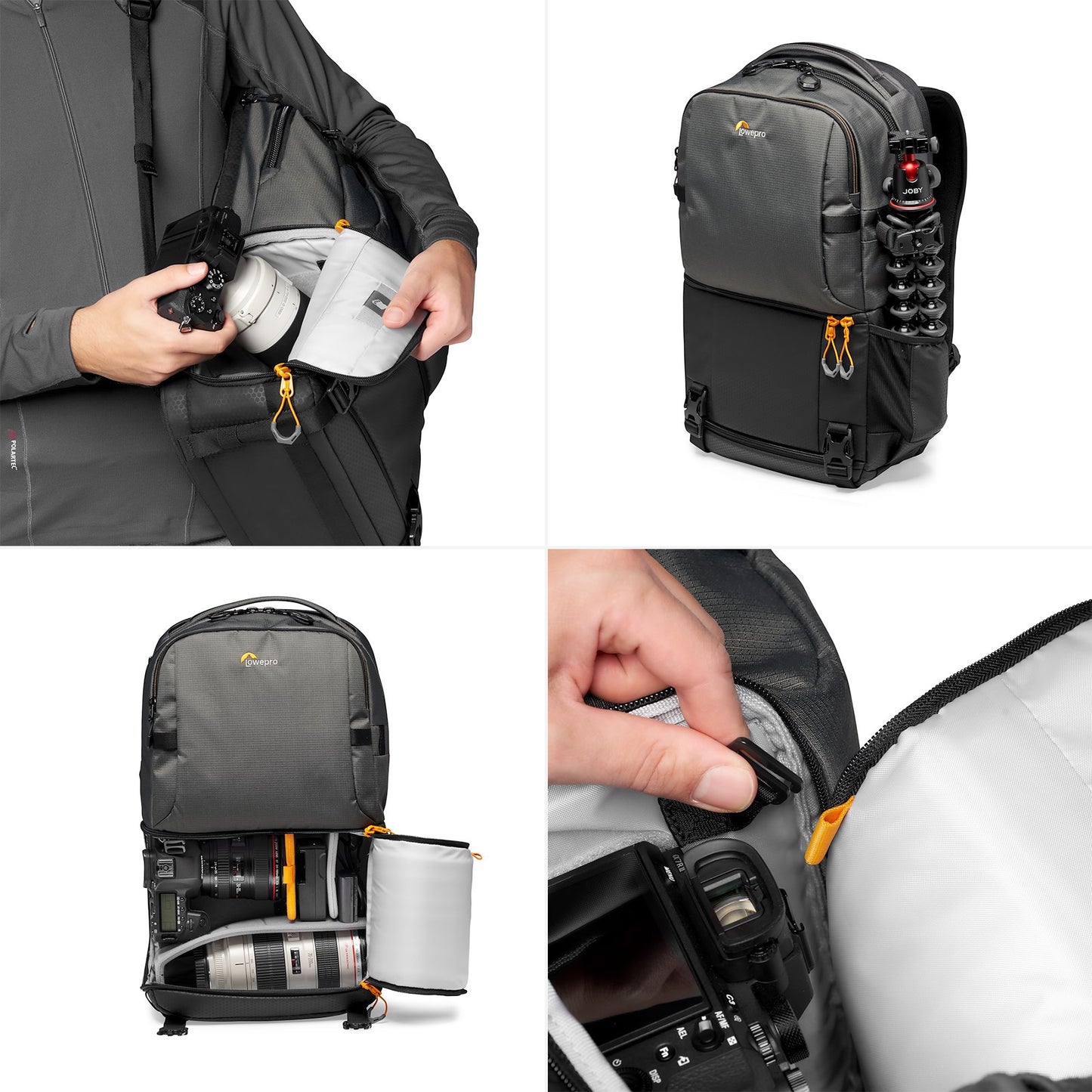 Lowepro Fastpack BP 250 AW III Travel Backpack, Gray