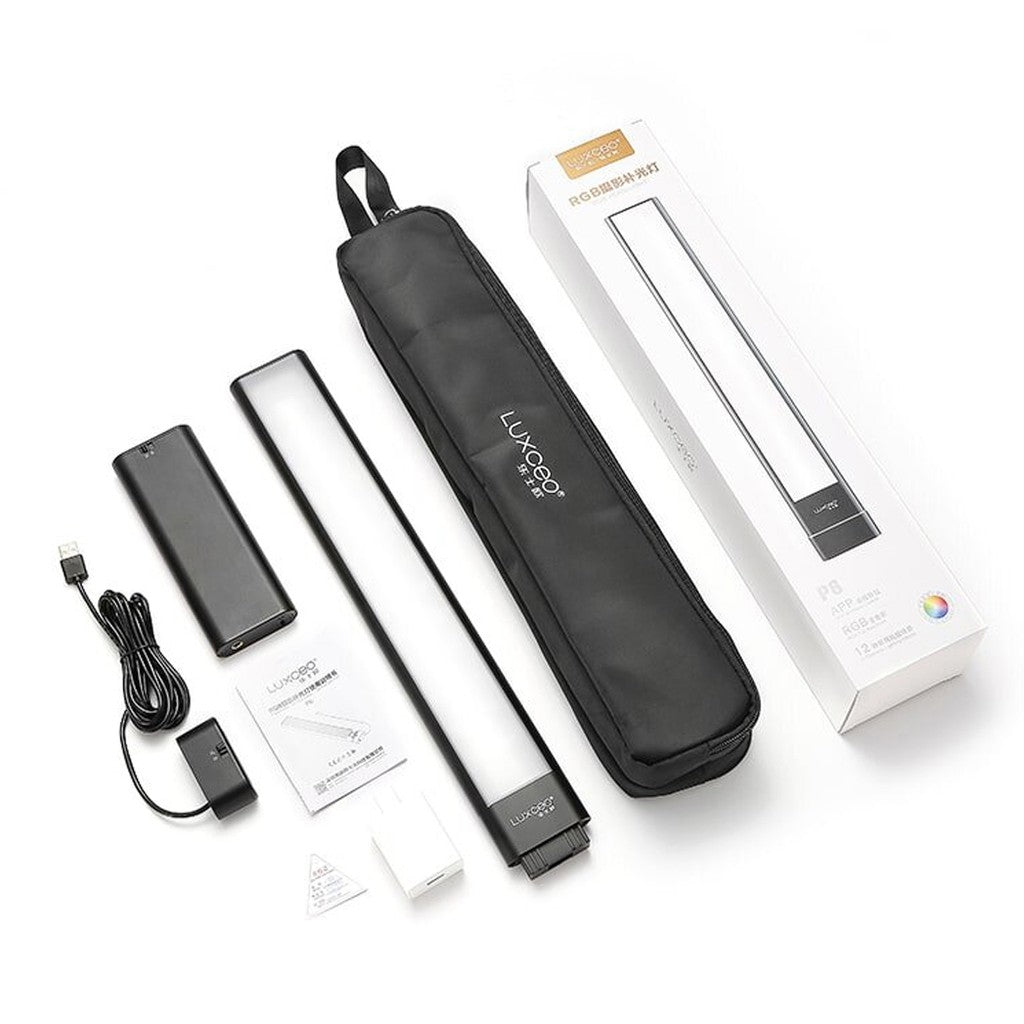 Luxceo P6 RGB LED Video Light Wand with 12 Lightning Control Mode Night Day Photography Photoshoot