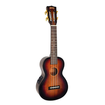 Mahalo Java Series Concert Electric Acoustic Ukulele MJ2 (3 Tone Sunburst) 4 String Guitar with 16 Frets and Preamp Tuner