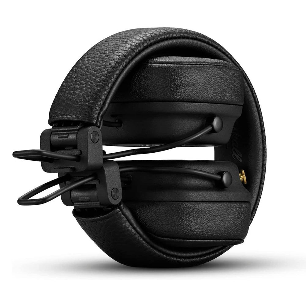Marshall Major IV Bluetooth 5.0 On-Ear Headphones Wireless Charging 80Hrs Playback Time with Iconic Brand Design (Black)