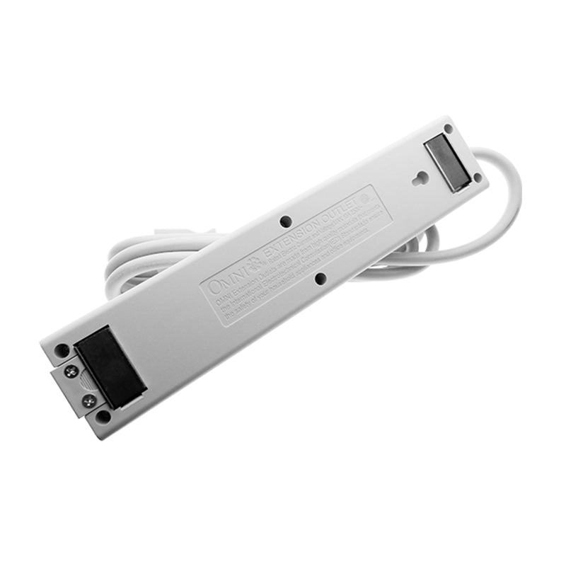 OMNI Outlet Socket 2m Extension Cord 2500W 10A 250V with Switch, Magnetic Mounting for Electronics and Appliances | WEM-050-PK