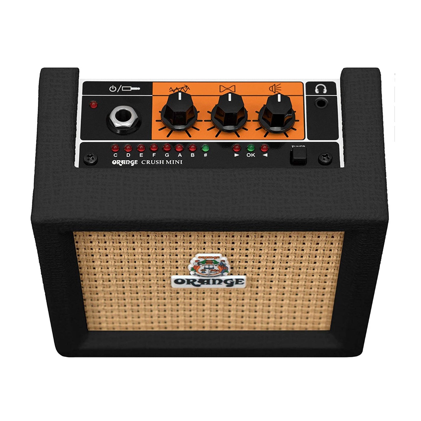 Orange Amps Crush Mini 3 Watt Guitar Combo Amplifier with Built-in Tuner, Headphone and Speaker Output (Black, Orange)