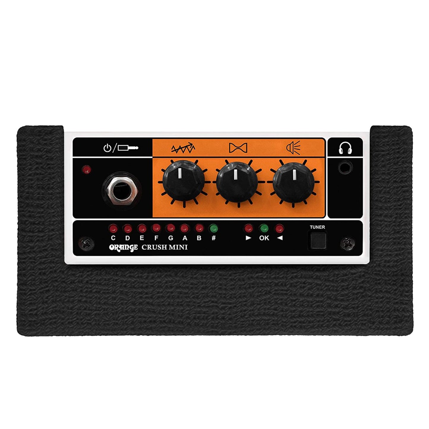 Orange Amps Crush Mini 3 Watt Guitar Combo Amplifier with Built-in Tuner, Headphone and Speaker Output (Black, Orange)