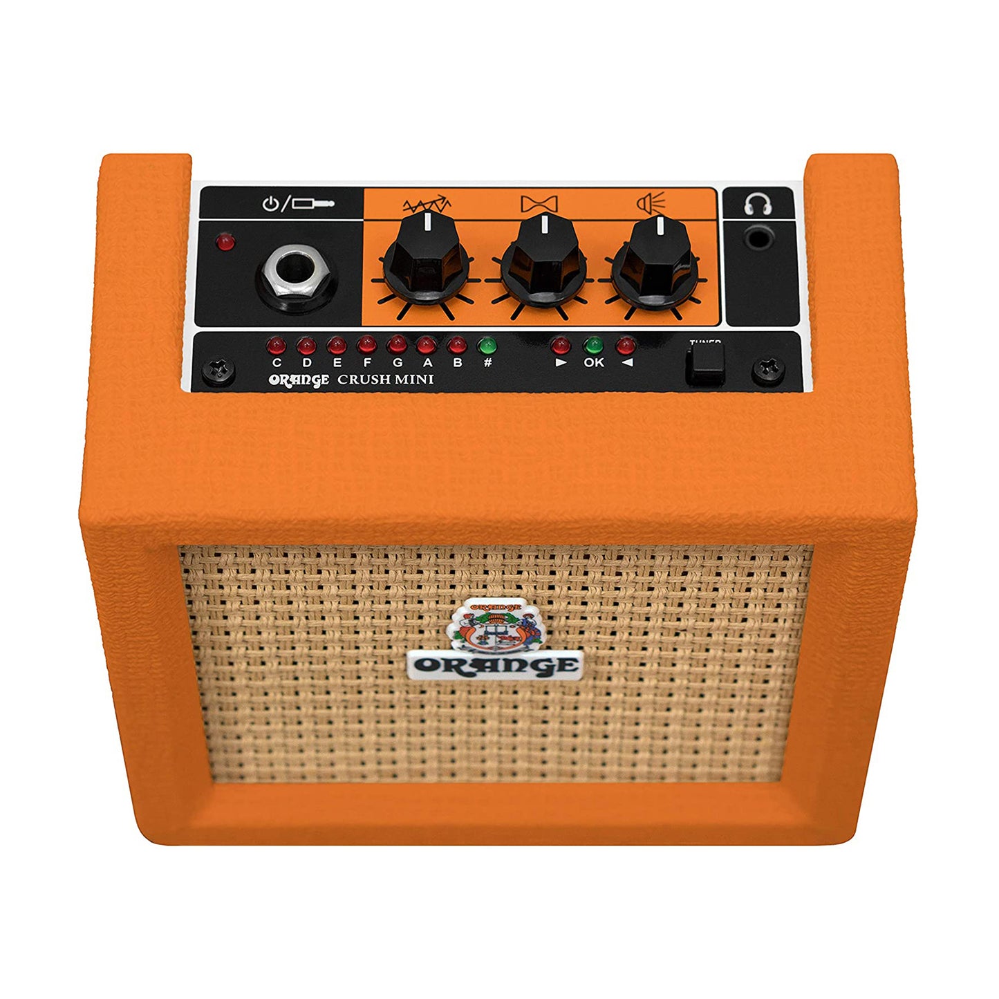 Orange Amps Crush Mini 3 Watt Guitar Combo Amplifier with Built-in Tuner, Headphone and Speaker Output (Black, Orange)