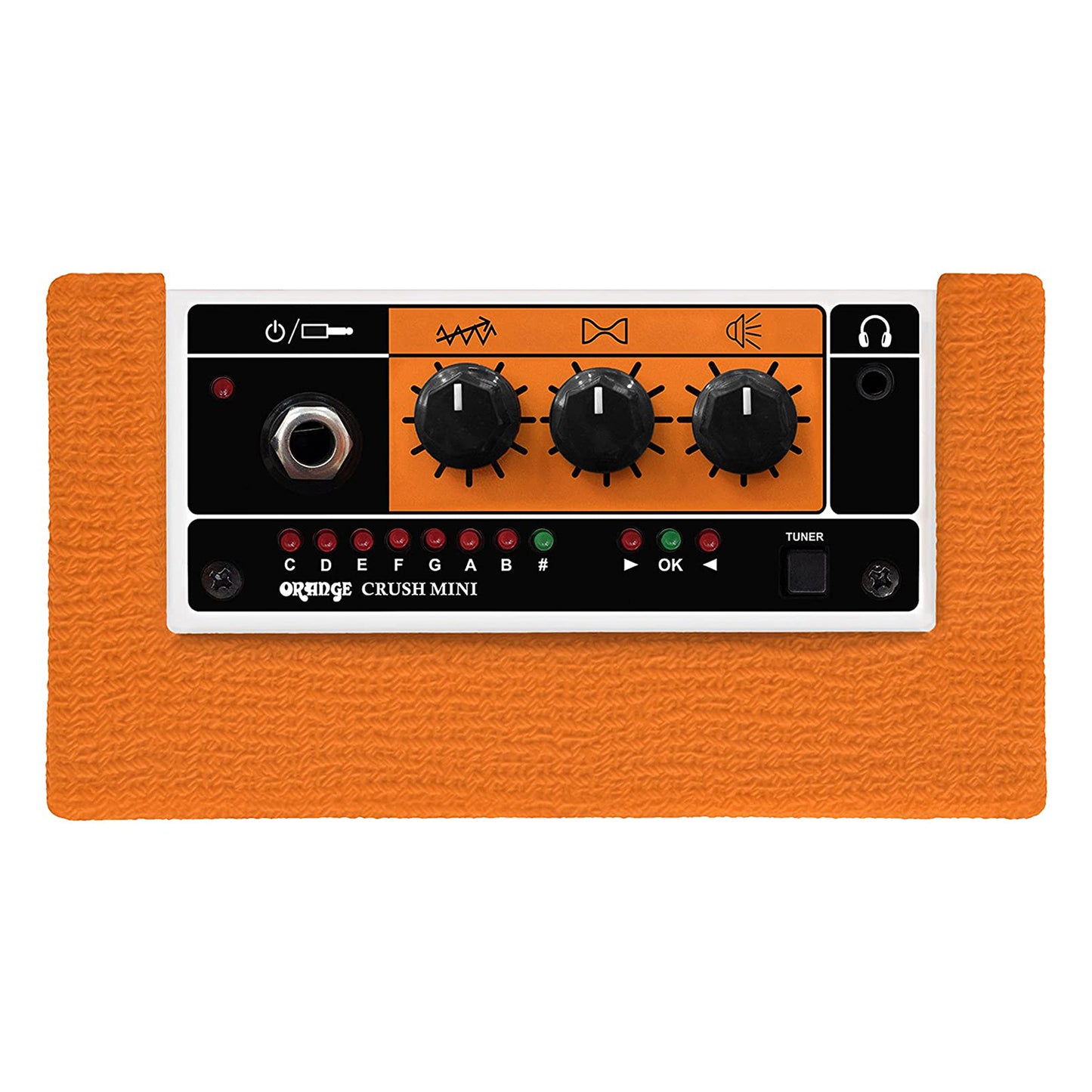 Orange Amps Crush Mini 3 Watt Guitar Combo Amplifier with Built-in Tuner, Headphone and Speaker Output (Black, Orange)