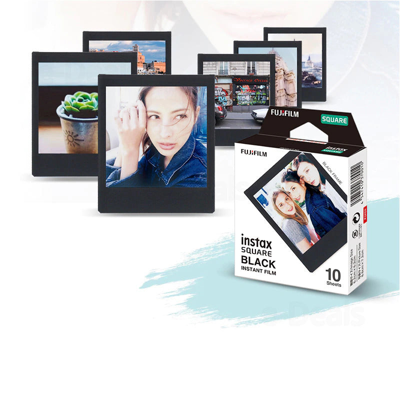 Fujifilm Instax Square Black Frame 10 Sheets Film for Fujifilm instax Square Cameras