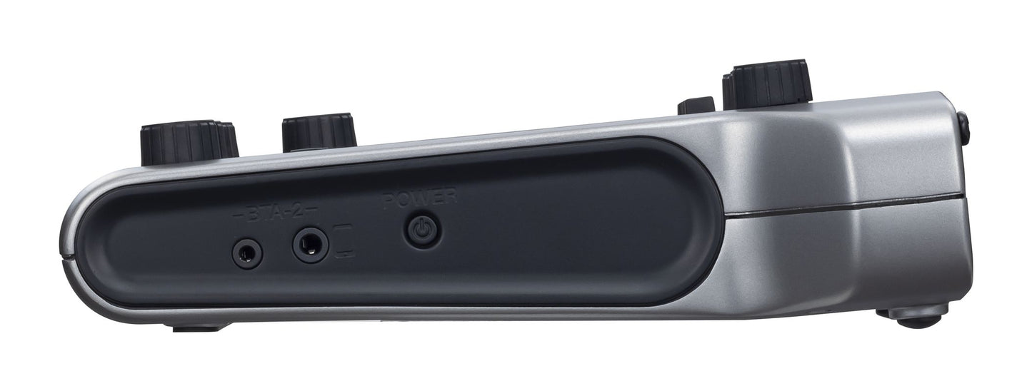 Zoom Podtrak P4 Podcast Voice Recorder with Customizable Sound Pads for Podcast and Remote Interviews