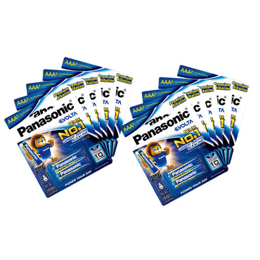 Panasonic LR03EG/2B Evolta AAA (Pack of 2) Premium Alkaline Batteries 1.5V Battery (PACK OF 10)