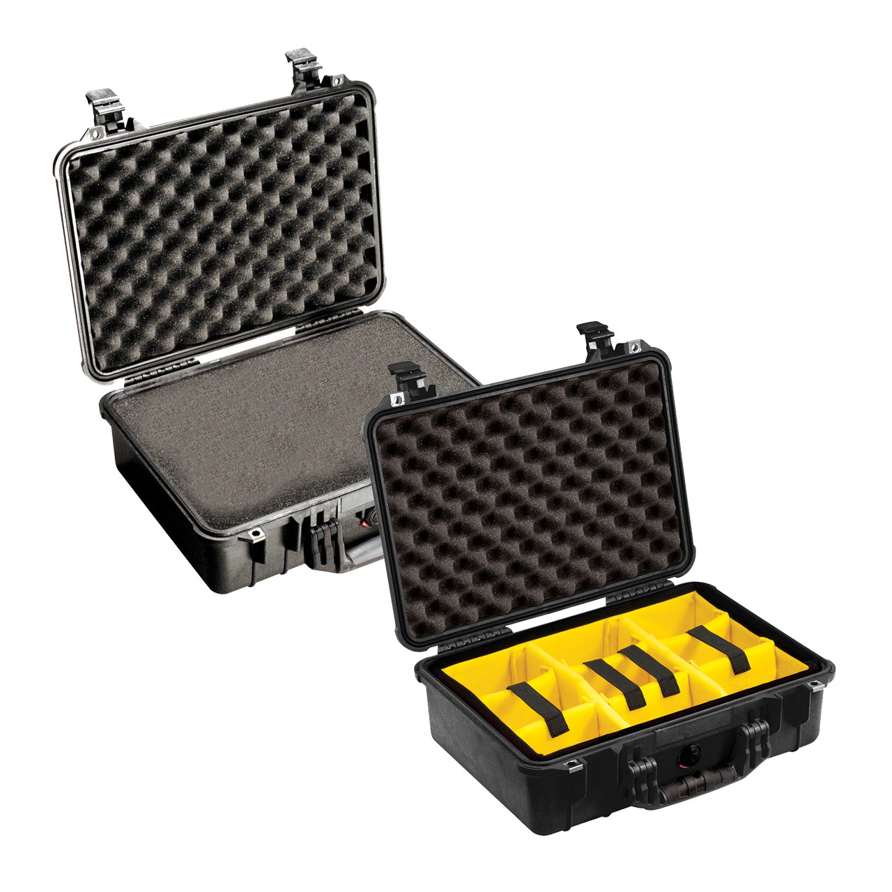 Pelican 1500 Protector Case Watertight Crushproof Dustproof Hard Casing with Automatic Purge Valve IP67 (with Foam / Padded Dividers)