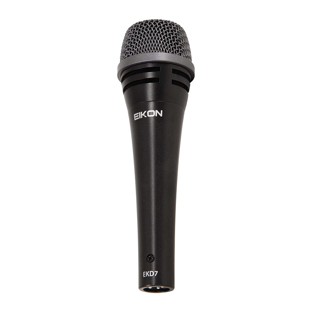 Eikon EKD7 Professional Cardioid Dynamic Microphone with Polar Cardioid Diagram, Double Shock Mount and Rugged Construction for Live Performances and Events