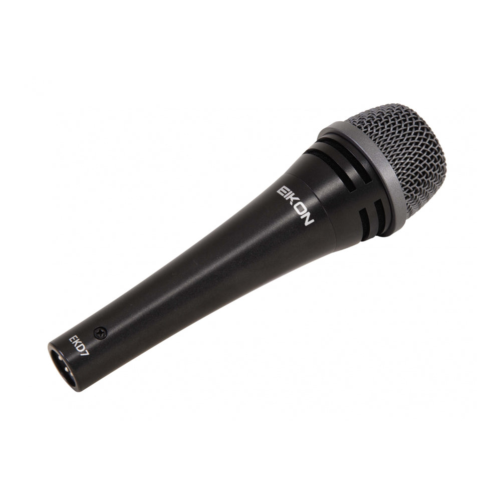 Eikon EKD7 Professional Cardioid Dynamic Microphone with Polar Cardioid Diagram, Double Shock Mount and Rugged Construction for Live Performances and Events