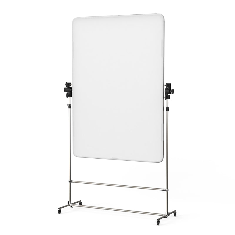 Pxel BG-WS1520 150x200cm White Screen Panel Background Backdrop Display Frame with Wheels for Photography & Studio Lighting