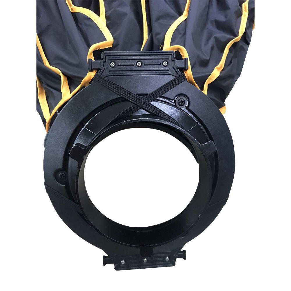 Pxel SB-O45 45cm Round Parabolic Softbox with Built-in Front & Inner Diffuser and Silver Interior with Carrying Case for LED Video Light and Studio Flash