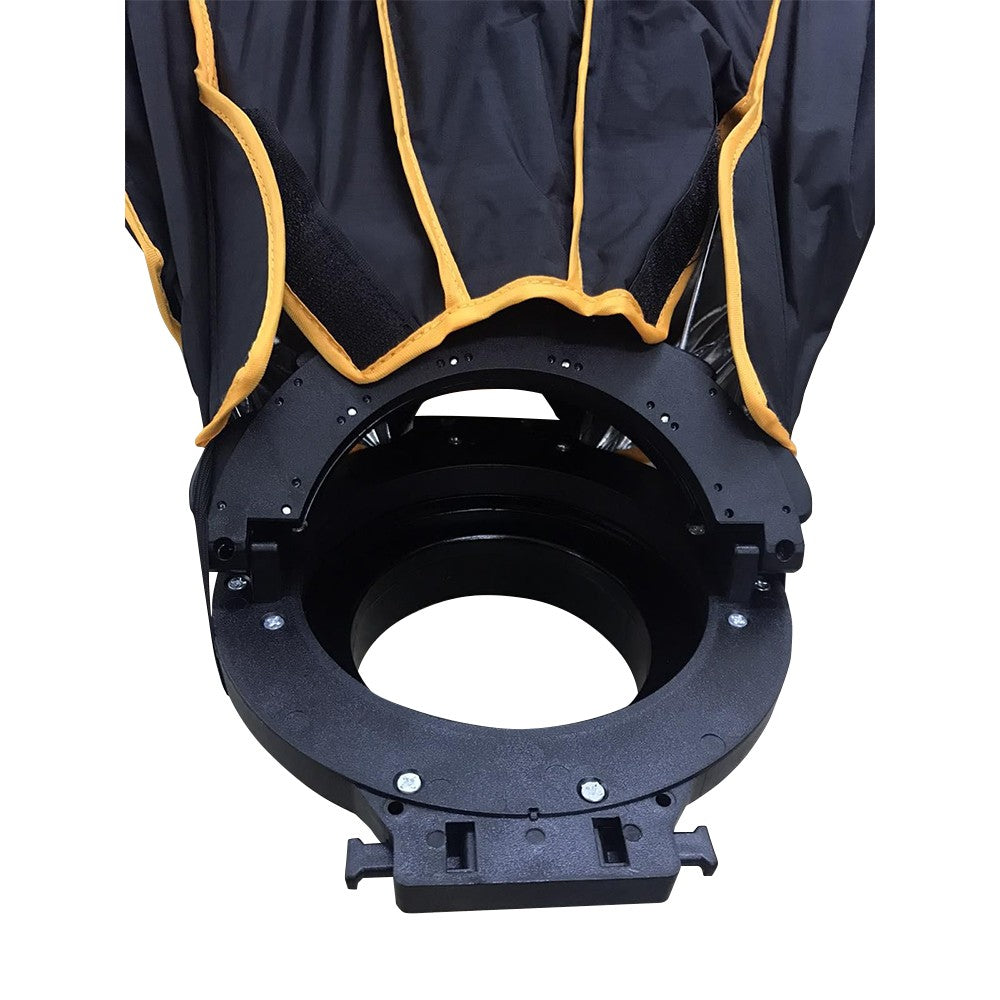 Pxel SB-O45 45cm Round Parabolic Softbox with Built-in Front & Inner Diffuser and Silver Interior with Carrying Case for LED Video Light and Studio Flash