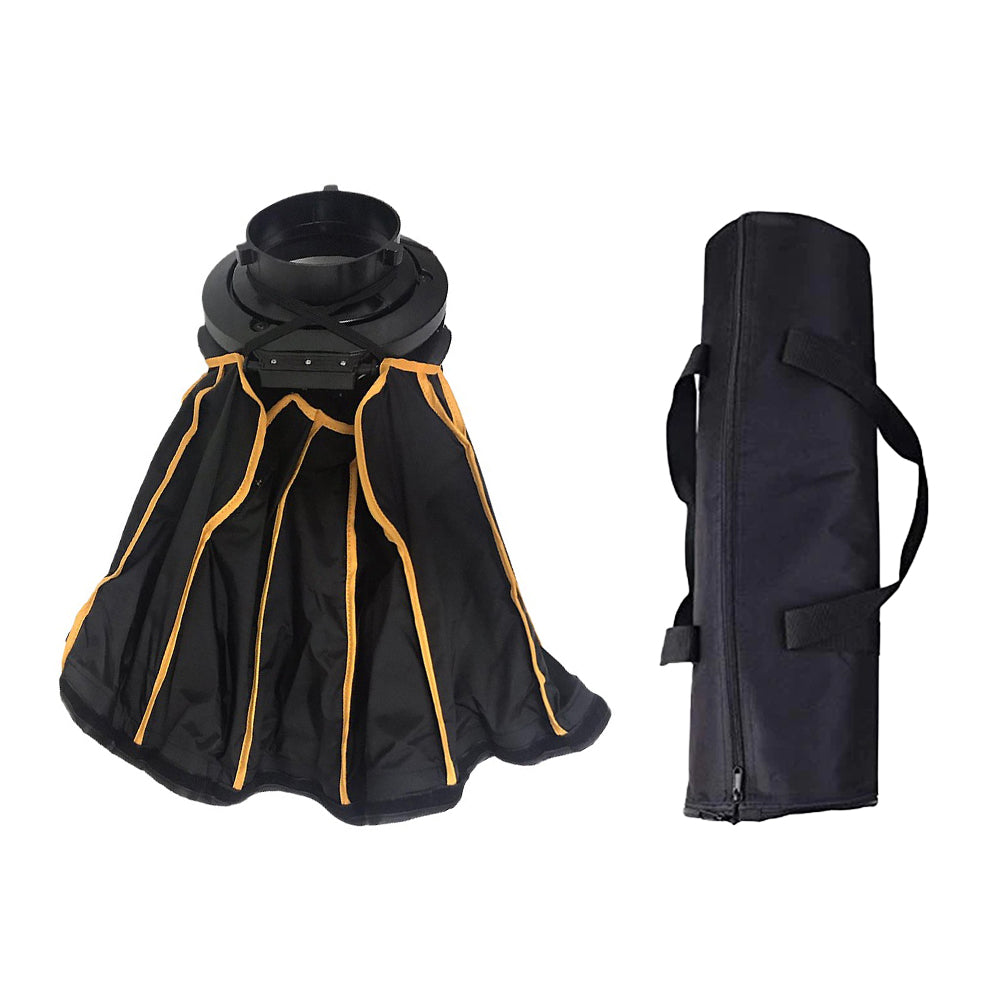 Pxel SB-O45 45cm Round Parabolic Softbox with Built-in Front & Inner Diffuser and Silver Interior with Carrying Case for LED Video Light and Studio Flash