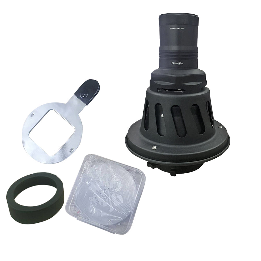 Pxel ST-OC1 Conical Snoot Optical Condenser Bowens Mount with Card Slot, Assorted Color Films and Modelling Piece for LED Video Light and Studio Flash