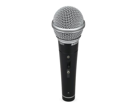 Samson R21S3 3-Pack / Single Cardioid Dynamic Microphone Bundle Set Kit with Mic Clip and XLR Male to XLR Female Cable, 80 Hz to 12 kHz Frequency Range for Audio Vocal and Instrument Recording, Live Performance, Music Education, Karaoke, Multimedia