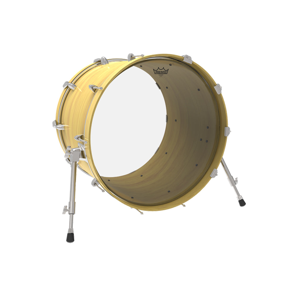 Remo Emperor 14" / 16" Clear Drum Head with 2-Ply 7 Mylar Clear Film with Attack, Projection and Increased Durability for Snare, Tom and Resonant Batter Drums BE-0314-00 BE-0316-00