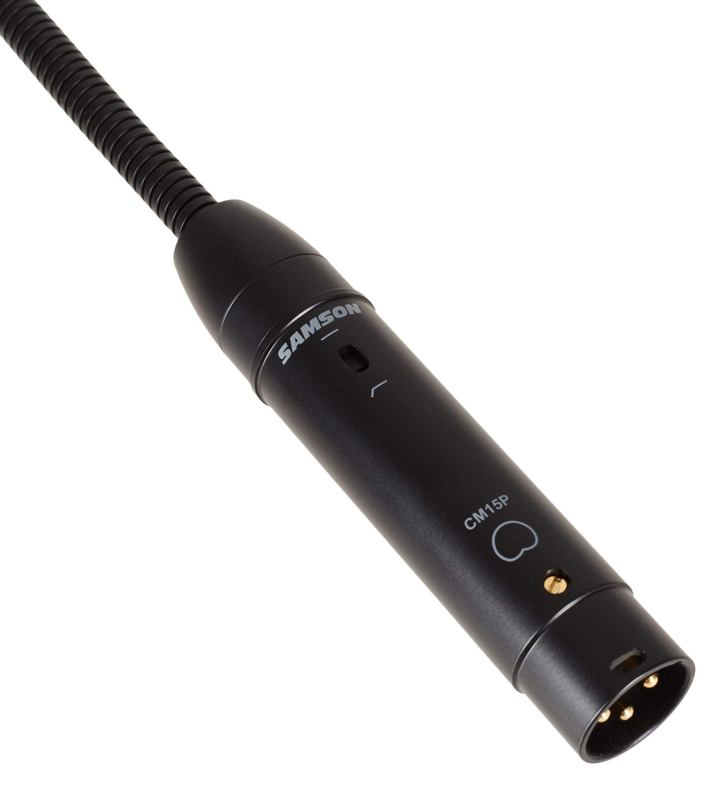 Samson CM20P 20-Inch Cardioid Condenser Gooseneck Podium Microphone with Gold Plated XLR Output for, Conference, Meetings