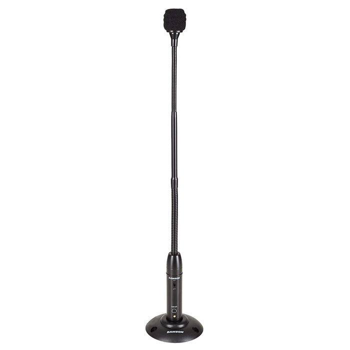Samson CM20P 20-Inch Cardioid Condenser Gooseneck Podium Microphone with Gold Plated XLR Output for, Conference, Meetings