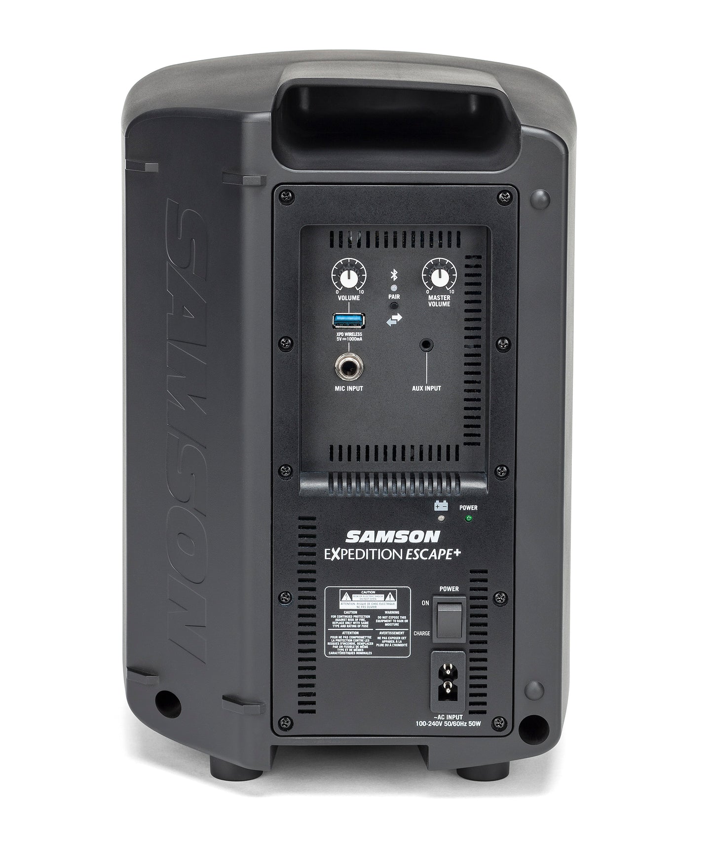 Samson Expedition Escape+ Plus Rechargeable PA System Wireless Bluetooth Speaker 50 Watts with 6" Woofer, 2 Channel Mixer, 20h Playtime