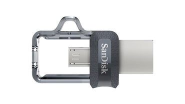 Sandisk Ultra 16GB Dual Drive m3.0 USB Flash Drive with Micro USB OTG compatibility (BLACK) | Model - SDDD3-016G-G46G