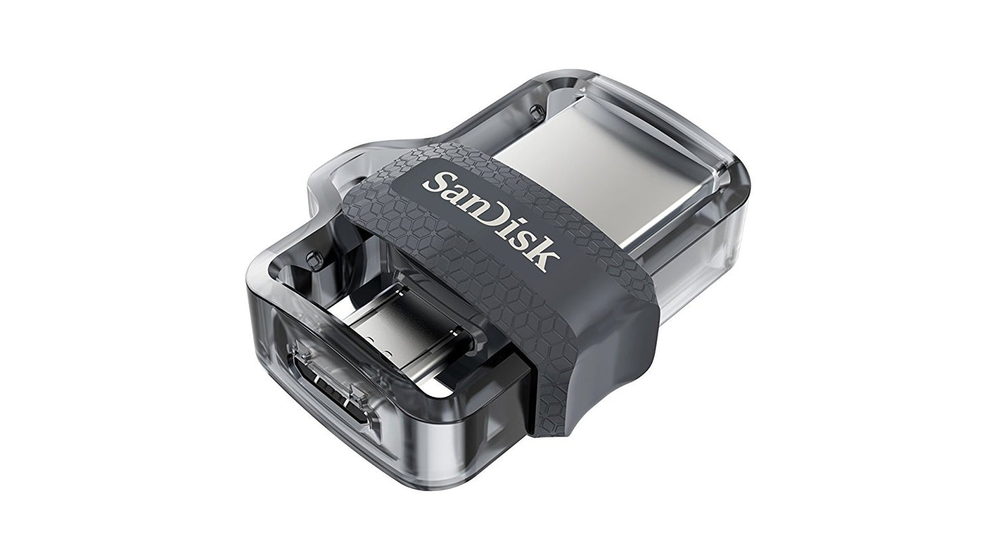 Sandisk Ultra 16GB Dual Drive m3.0 USB Flash Drive with Micro USB OTG compatibility (BLACK) | Model - SDDD3-016G-G46G