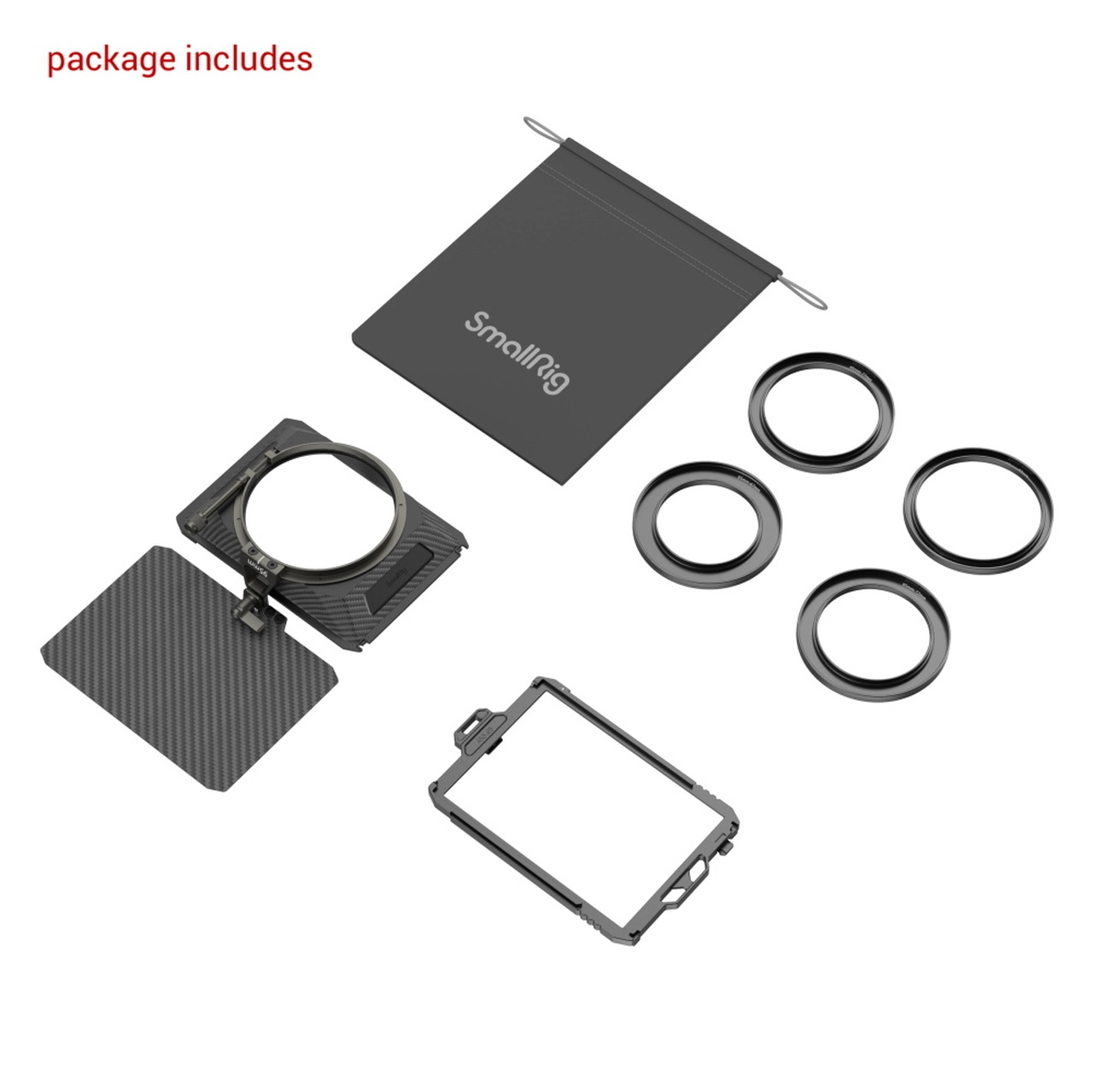 SmallRig Mini Matte Box Lite Lightweight Carbon Fiber for DSLR and Mirrorless Cameras | 3575