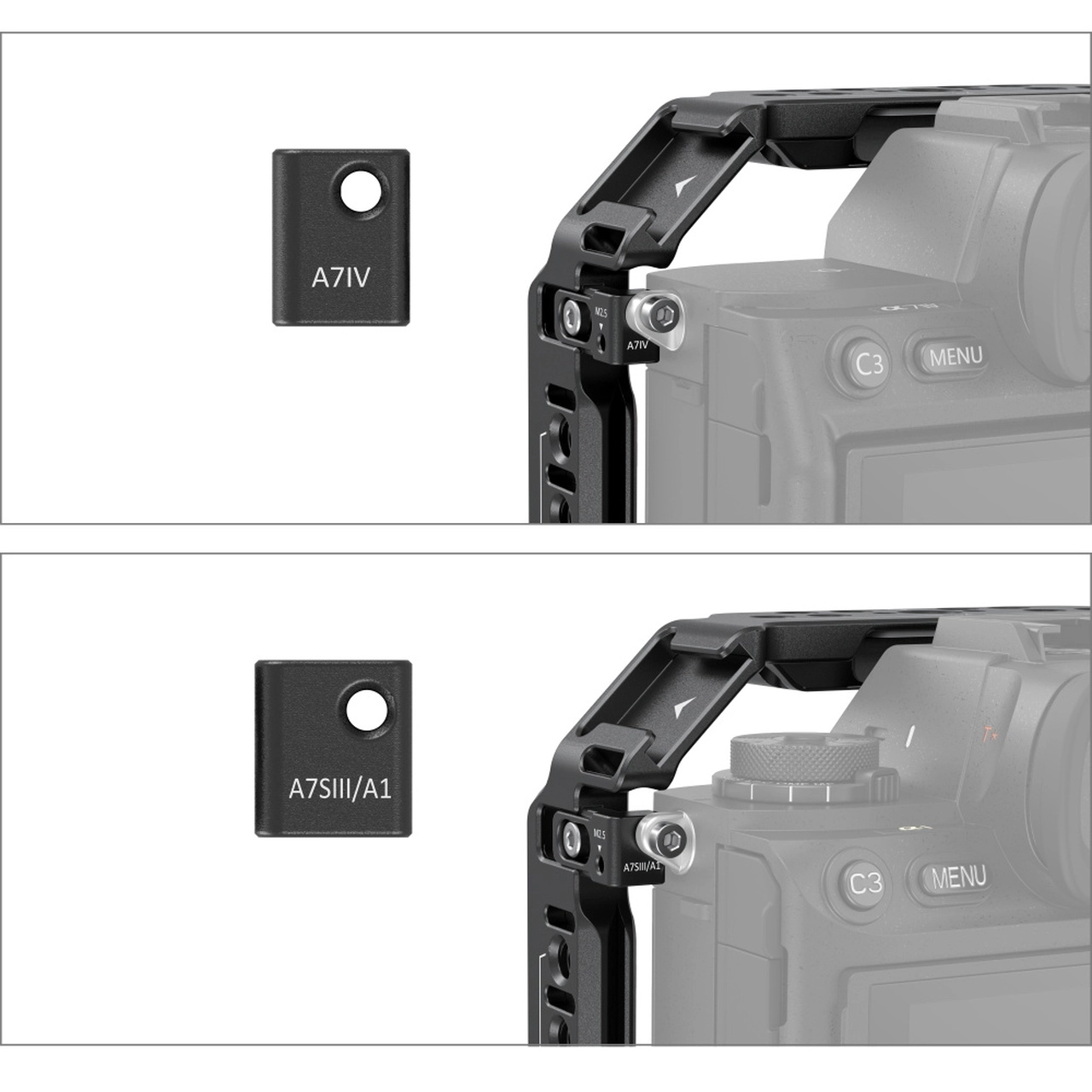 SmallRig Full Camera Cage Durable Multi Mount for Sony Alpha 7-IV / 7S-III / 1 / 7R-IV Mirrorless Camera | 3667B