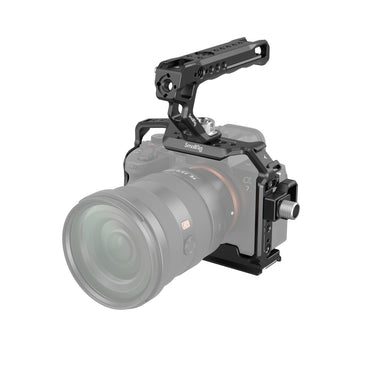 SmallRig Lightweight Camera Cage Kit with Dual Lock Side Plates, HDMI Cable Clamp, Top Handle for Sony Alpha 1 (A1), Alpha 7 (A7 IV, A7S III) Mirrorless Cameras | 3668B
