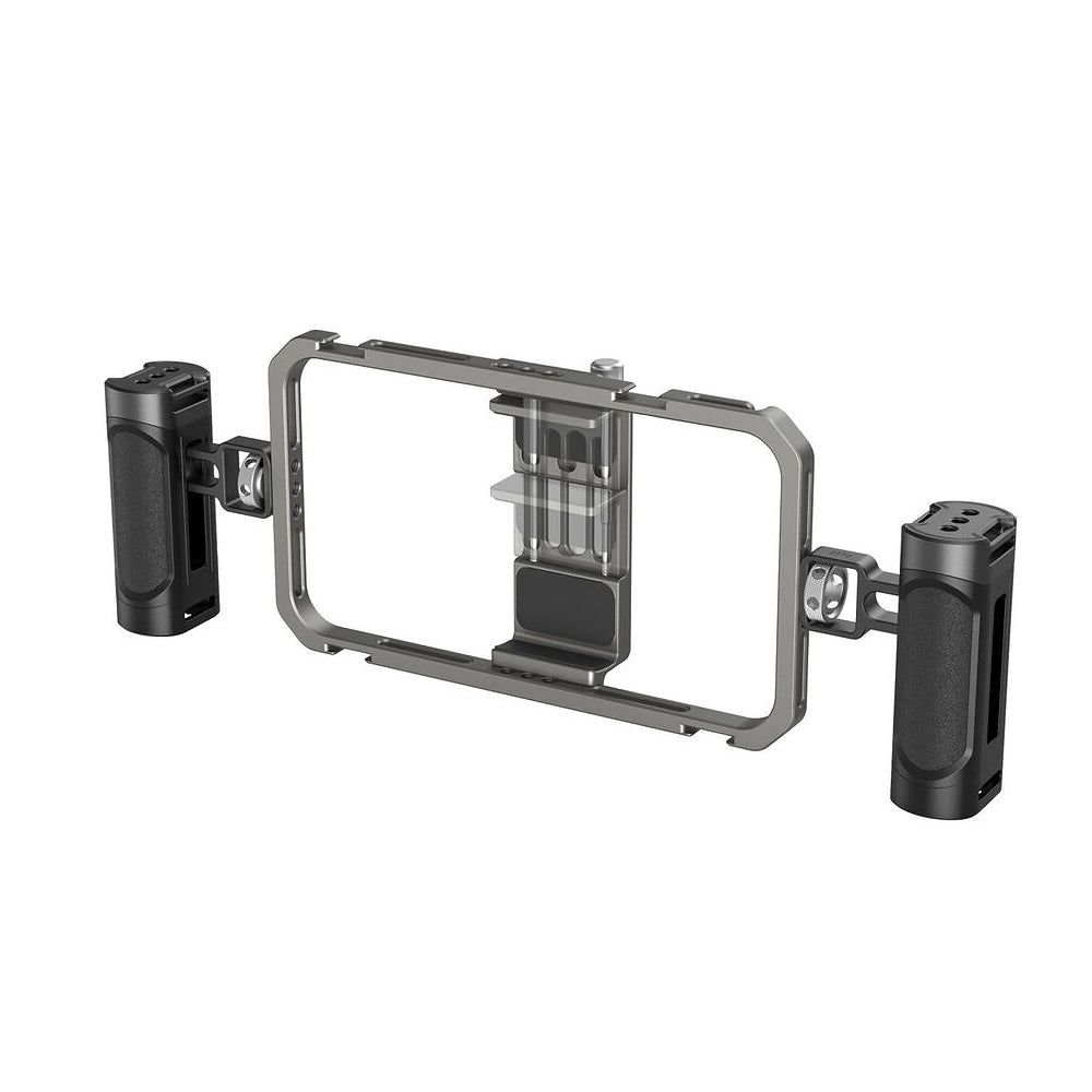 SmallRig All-in-One Basic Video Kit for Smartphone with Wireless Control, Dual Side Handles, 1/4"-20 Threading Mounts, Mobile Phone Cage for Horizontal and Vertical Vlogging | 4121