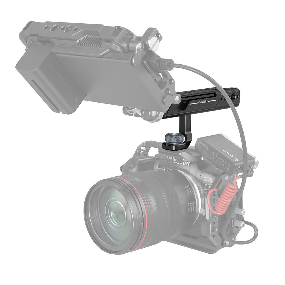 SmallRig Adjustable Camera Top Handle Grip with ARRI-Style Anti-Twist Mount, Front and Back Cold Shoe Mounts, 1/4"-20 / 3/8"-16 Accessory Threads for Monitors, LED Light and Microphones | 4153