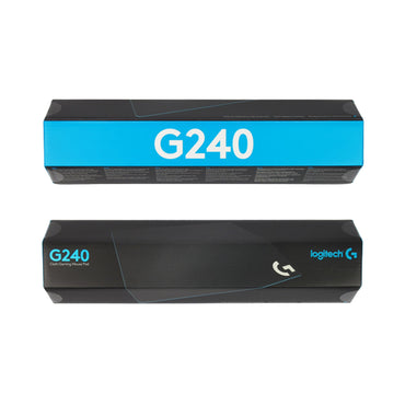 Logitech G240 Slim Low Profile Cloth Lined Rubber Mouse Pad for PC Desktop Gaming