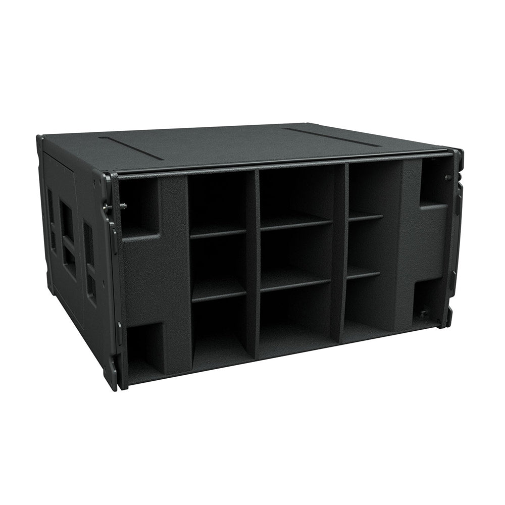Martin Audio SXH218 2 x 18" 12000W/3000W High-Output Passive Hybrid Horn and Reflex Subwoofer with Detachable Caster Skids for Stage Music Performance
