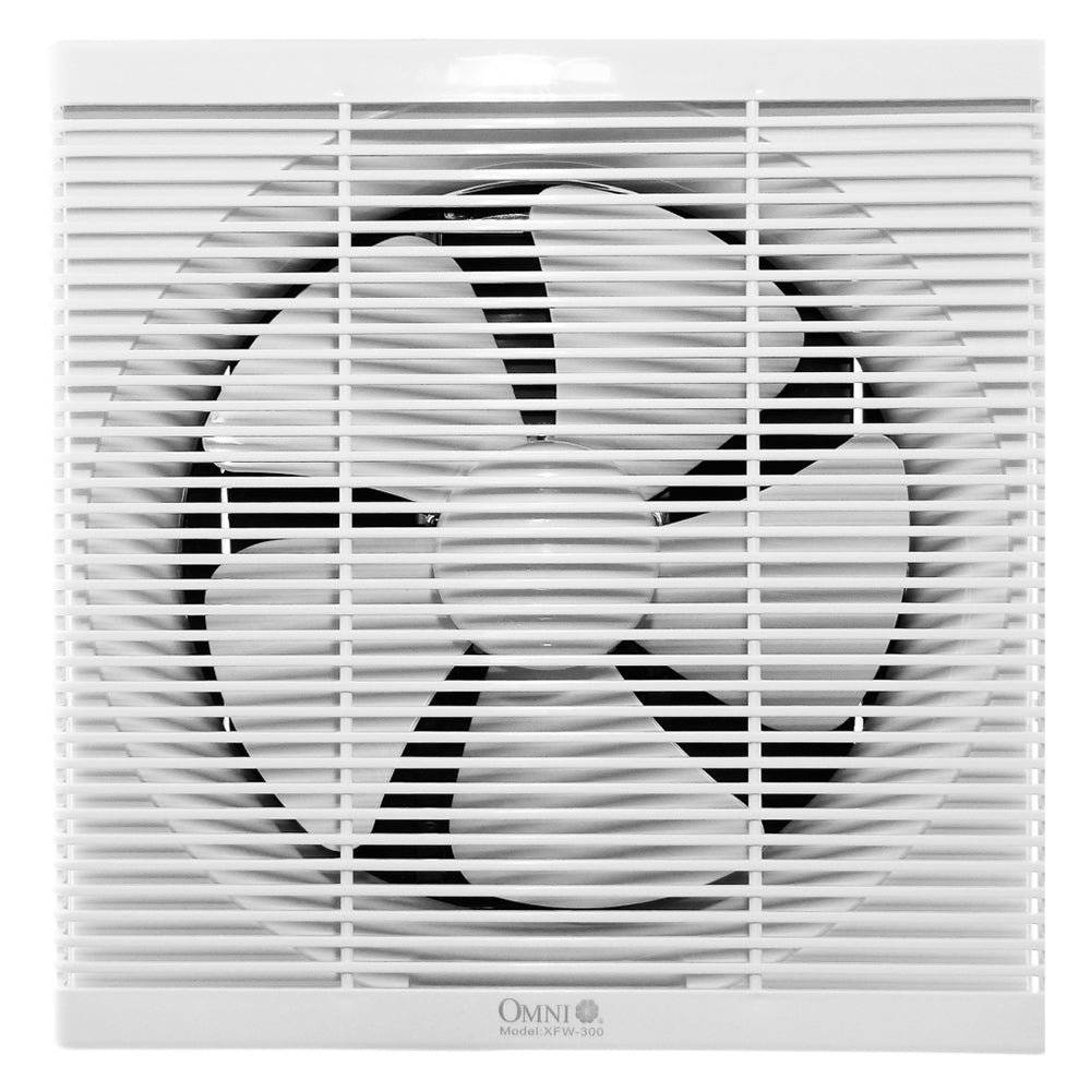 OMNI XFW-250 10-Inch 40W 220V Wall Mounted Exhaust Fan with 423 CFM Airflow, 52 dB (A) for Home and Office Spaces