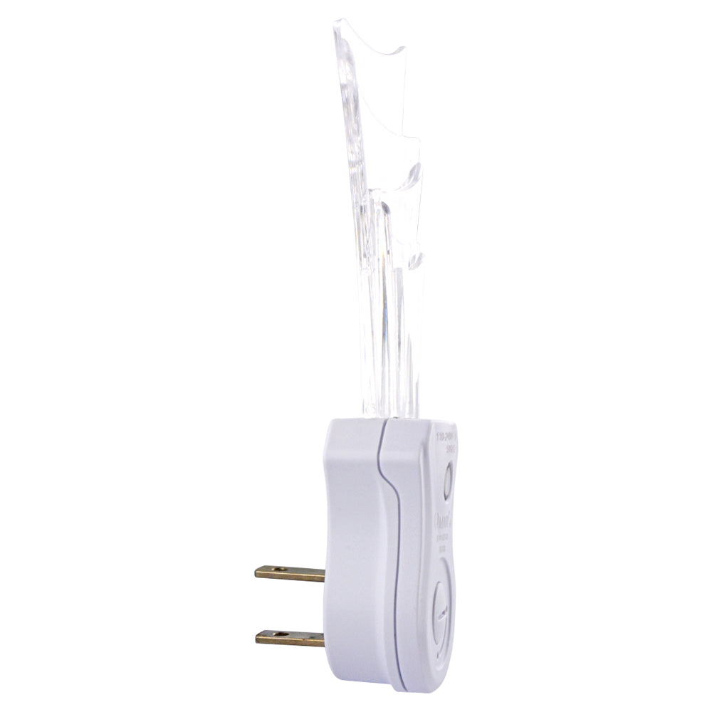 OMNI LED DNL 0.5W 220V Clear Night Light with Regular Rotating Electrical Outlet Plug and Built-In Light Sensor for Home Lighting | DNL-PK