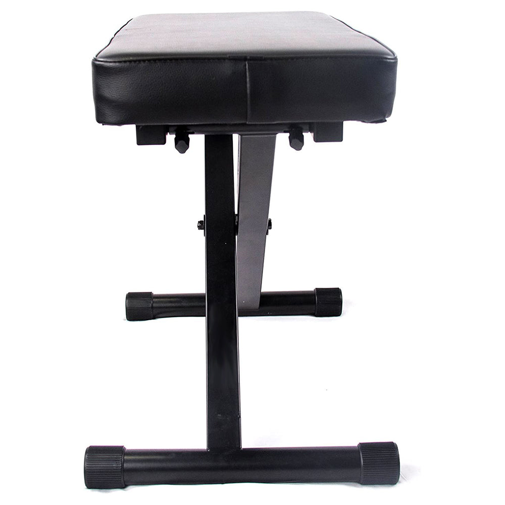 Surelock KB01 Adjustable Piano Chair Stool with Collapsible Foldable Cross Base and Foam Padding