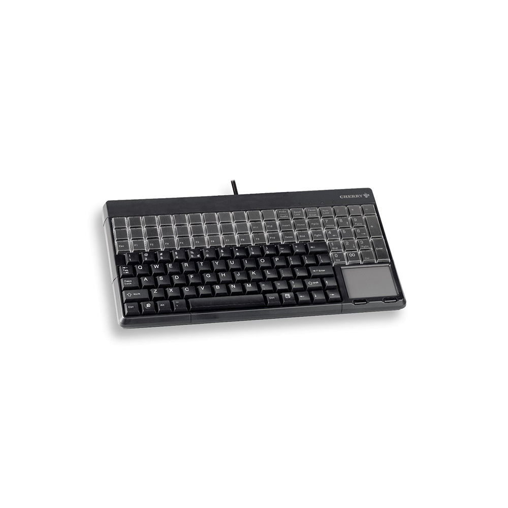 Cherry SPOS 123 Keys Multifunctional USB Keyboard with Built-In Touchpad Plug & Play for Point of Sale Terminals (Black) | G86-61401