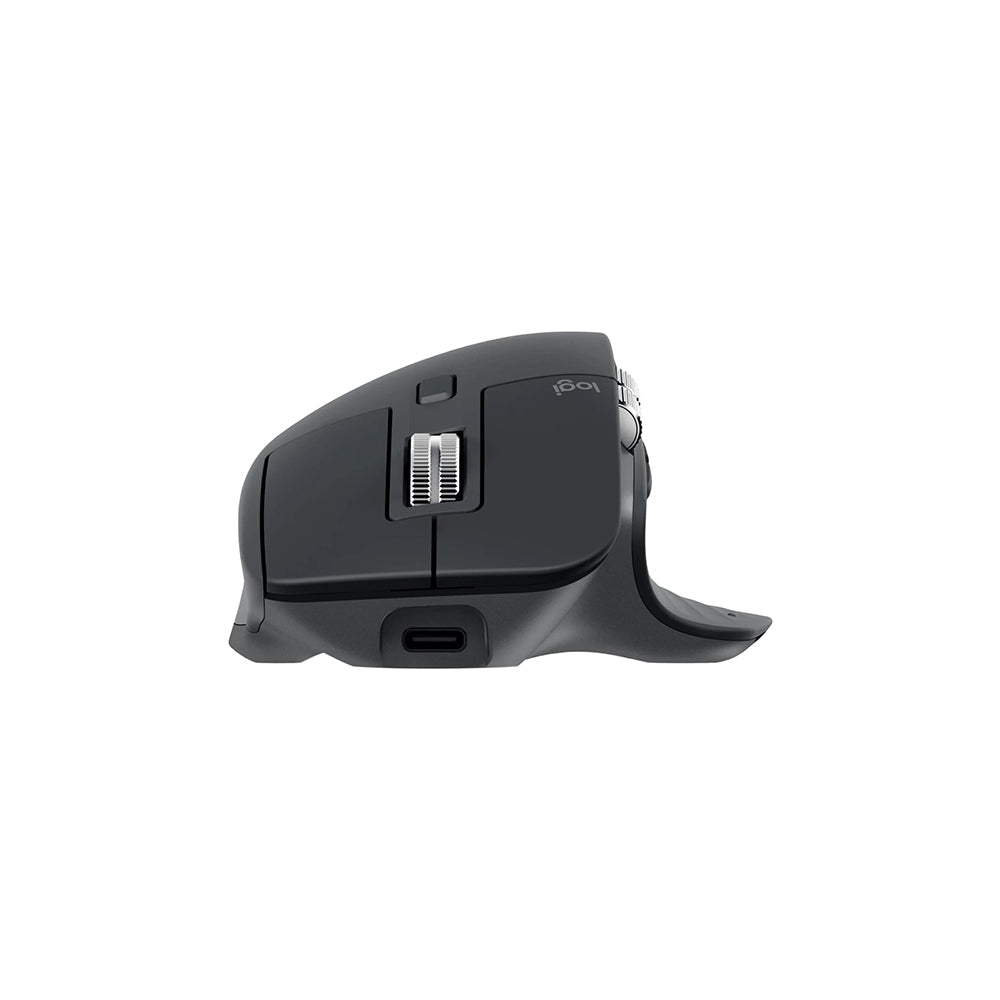 Logitech MX Master 3S Wireless Performance Mouse with 8000 DPI, Ultra-Fast Scrolling, Quiet Clicks, Gesture Controls, and USB-C Rechargeable for Desktop and Laptop PC Gaming (Graphite Black)
