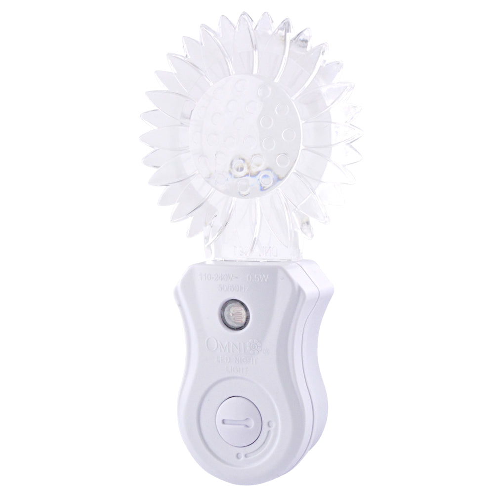 OMNI LED DNL 0.5W 220V Clear Night Light with Regular Rotating Electrical Outlet Plug and Built-In Light Sensor for Home Lighting | DNL-PK