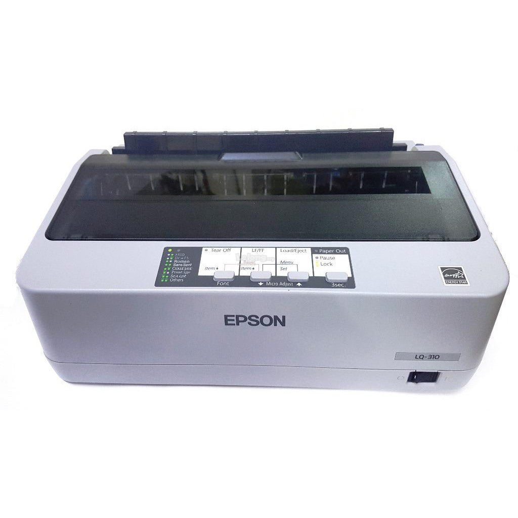 Epson LQ-310 Impact Dot Matrix Printer Single Function with 24-Pin Narrow Carriage and 416 CPS Print Speed for Home and Business Use