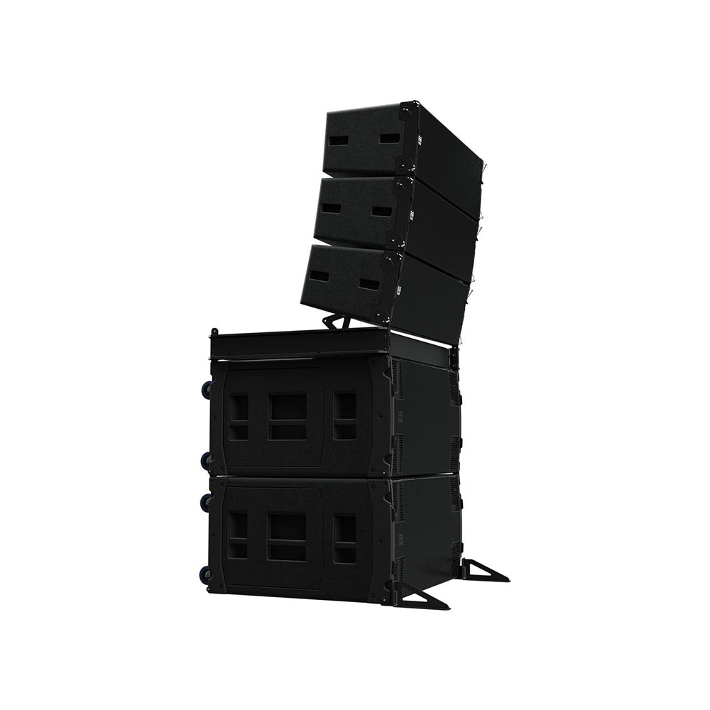 Martin Audio SXH218 2 x 18" 12000W/3000W High-Output Passive Hybrid Horn and Reflex Subwoofer with Detachable Caster Skids for Stage Music Performance